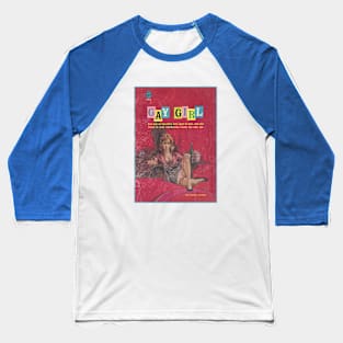 GAY GIRL - vintage retro LGBT book art Baseball T-Shirt